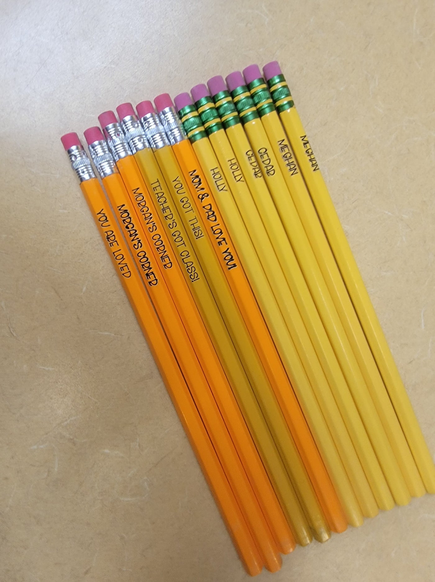 Personalized Engraved Pencils