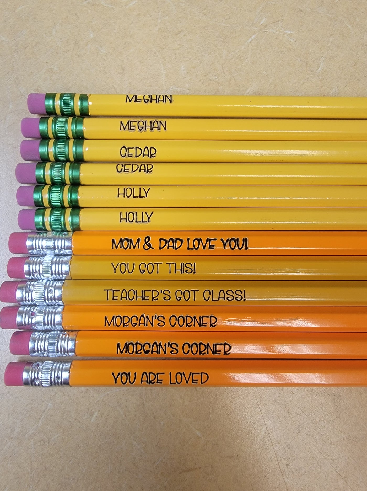 Personalized Engraved Pencils