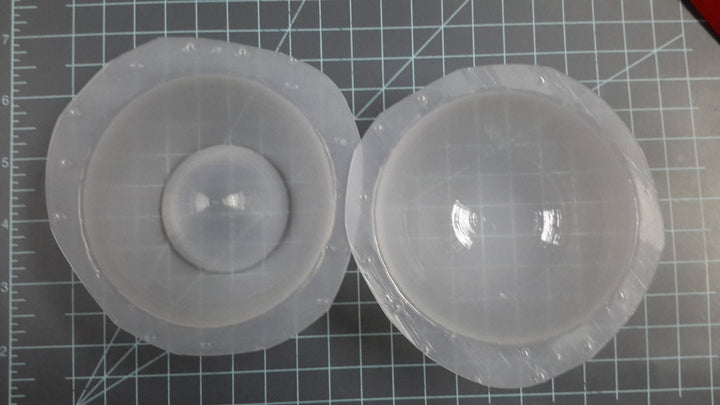 Inverted Bath Bomb Plastic Mold, soap mold, wax mold, sphere mold, bomb mold, concave bath bomb mold, con cave mold, concave, candle mold