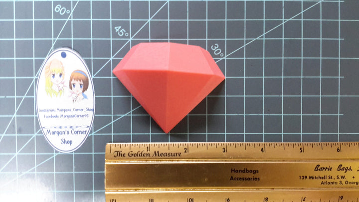 Diamond Plastic Mold, 2 part plastic mold, bath bomb mold, soap mold, 2 part diamond mold, gem mold, jewel mold, wax mold, bath bomb mould