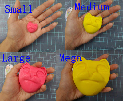 Cat Statue Head Plastic Mold or Silicone Mold, cat mold, bath bomb mold, soap mold, resin mold, clay mold, head mold, jewelry mold, cat head