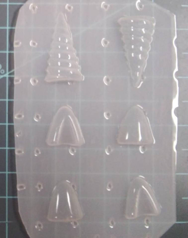 Mini Unicorn Horn &amp; Ears Plastic Mold, unicorn horn mold, bath bomb decoration mold, soap mold, unicorn ear mold, resin mold, ear mold, horn