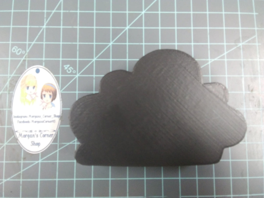 Cloud Silhouette Plastic Mold or Silicone Mold, cloud Mold, resin mold, bath bomb mold, soap mold, silhouette mold, candy mold, rain cloud