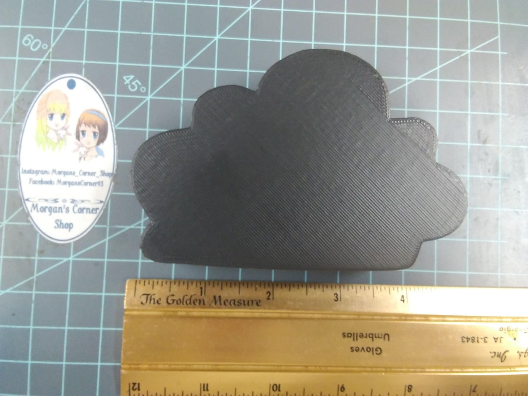 Cloud Silhouette Plastic Mold or Silicone Mold, cloud Mold, resin mold, bath bomb mold, soap mold, silhouette mold, candy mold, rain cloud
