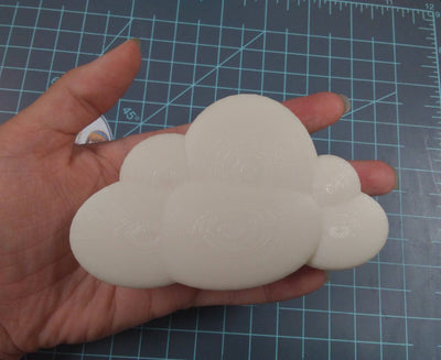 Puffy Cloud Plastic Mold or Silicone Mold, cloud Mold, resin mold, bath bomb mold, soap mold, 3D cloud mold, candy mold, rain cloud, puffy