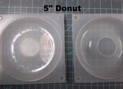 Donut Plastic Mold, doughnut mold, 2 part Mold, food mold, bath bomb mold, soap mold, dessert mold, candy mold, chocolate mold, mini donut