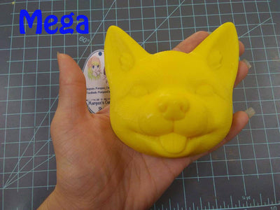 Fox Plastic Mold or silicone mold, fox mold, bath bomb mold, soap mold, fox head mold, resin mold, foxy mold, 3d mold, clay mold, kawaii fox