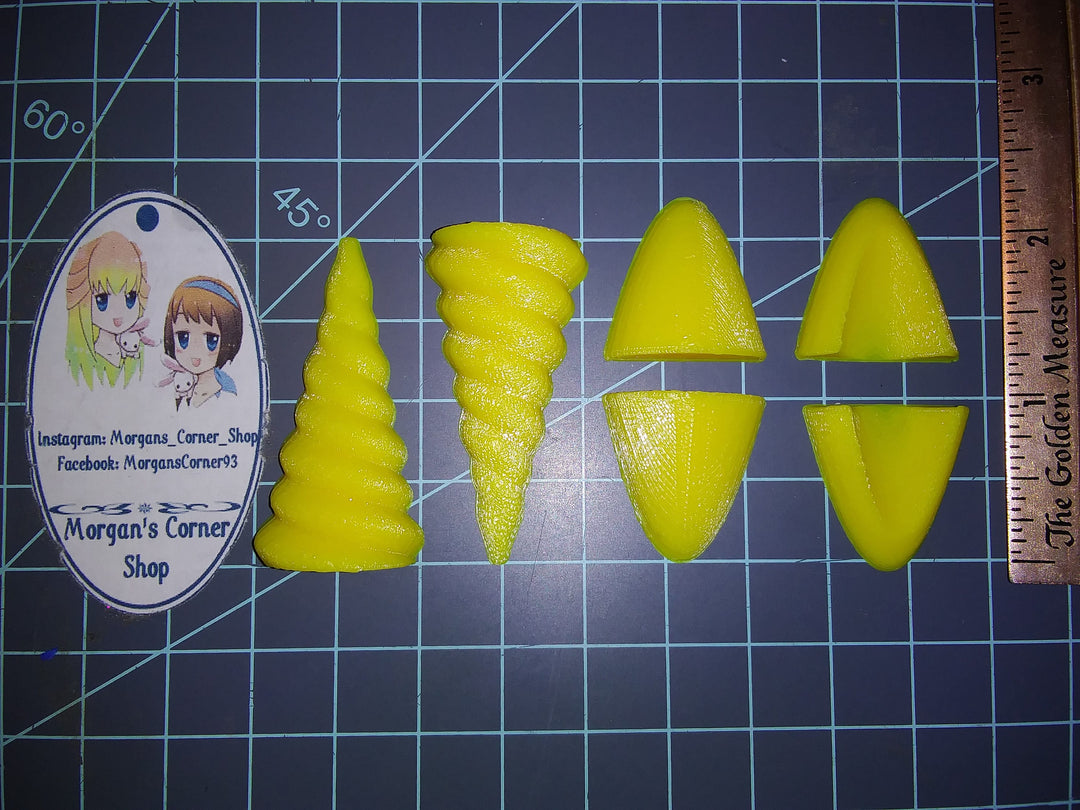 Mini Unicorn Horn &amp; Ears Plastic Mold, unicorn horn mold, bath bomb decoration mold, soap mold, unicorn ear mold, resin mold, ear mold, horn