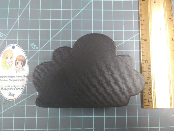 Cloud Silhouette Plastic Mold or Silicone Mold, cloud Mold, resin mold, bath bomb mold, soap mold, silhouette mold, candy mold, rain cloud