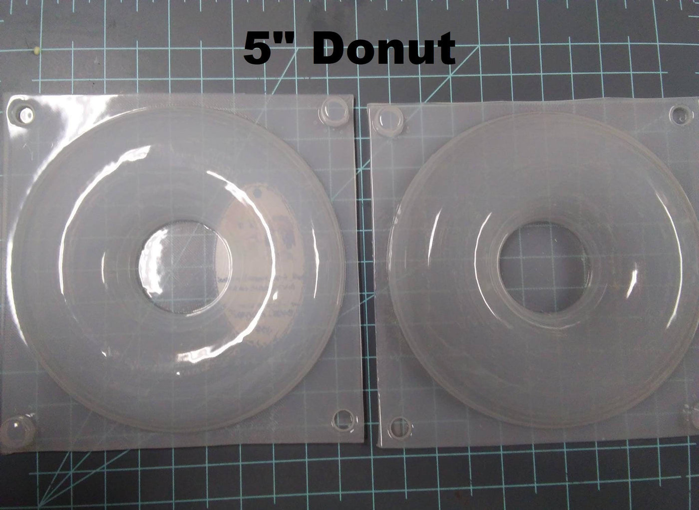 Donut Plastic Mold, doughnut mold, 2 part Mold, food mold, bath bomb mold, soap mold, dessert mold, candy mold, chocolate mold, mini donut