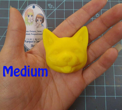 Fox Plastic Mold or silicone mold, fox mold, bath bomb mold, soap mold, fox head mold, resin mold, foxy mold, 3d mold, clay mold, kawaii fox