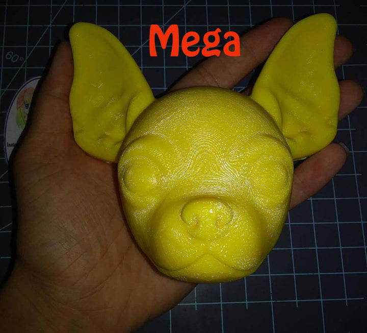 Chihuahua Head Plastic Mold or silicone mold, Chihuahua mold, bath bomb mold, soap mold, dog mold, resin mold, puppy mold, 3d mold, clay