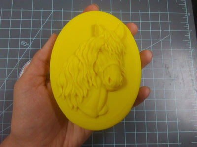 Horse Head Plastic Mold or Silicone mold, bath bomb mold, soap mold, horse mold, resin mold, head mold, stallion mold, jockey mold,pony mold