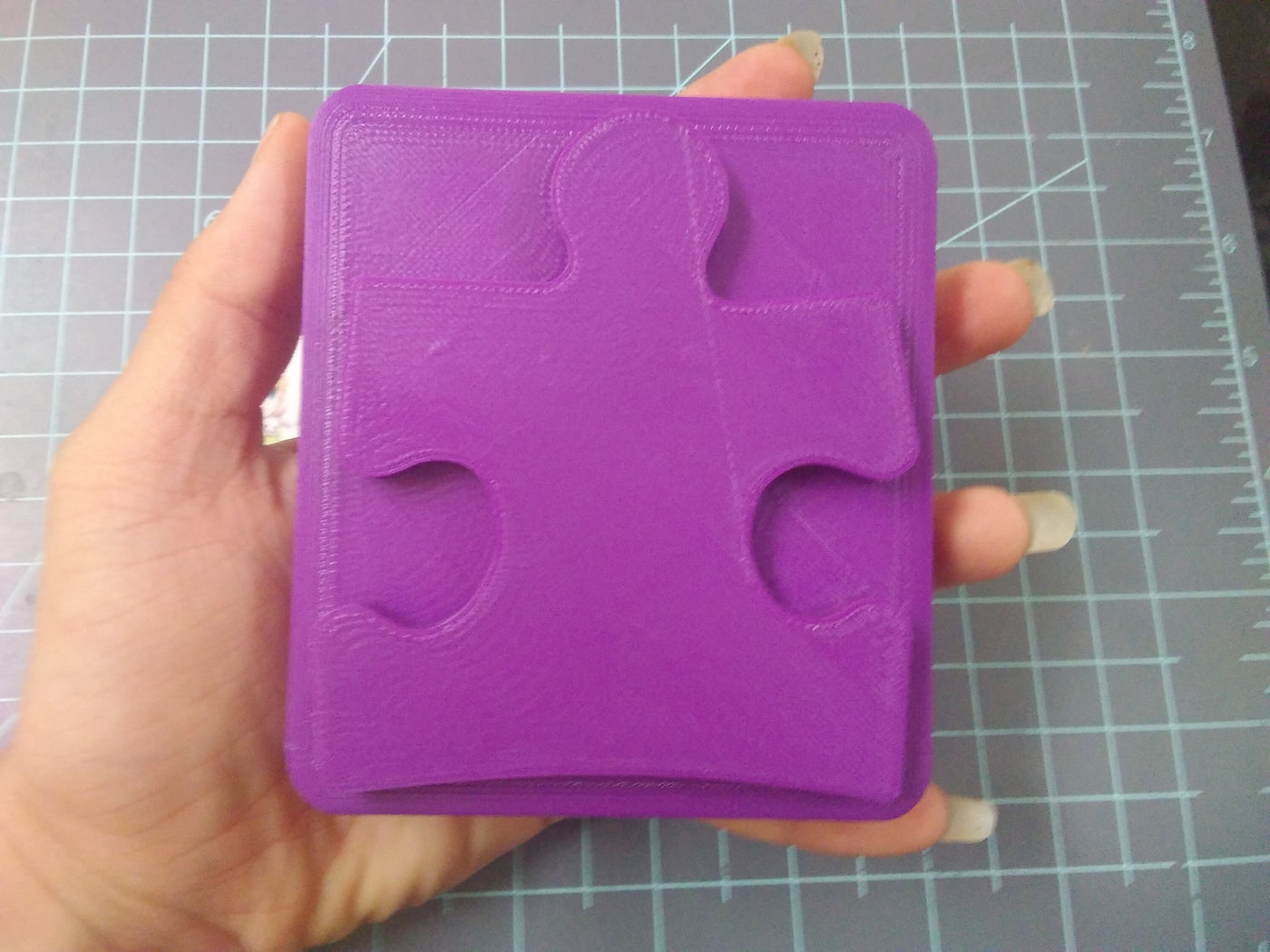 Puzzle Piece Plastic Mold or Silicone mold, bath bomb mold, soap mold, puzzle mold, resin mold, bar mold, autism awareness mold, chocolate