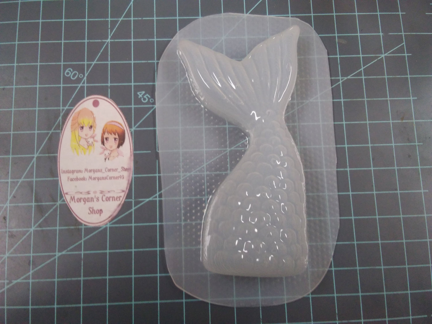 Mermaid Tail Plastic Mold or Silicone mold, soap mold, mermaid mold, resin mold, tail mold, fantasy mold, party favor, mould, chocolate mold