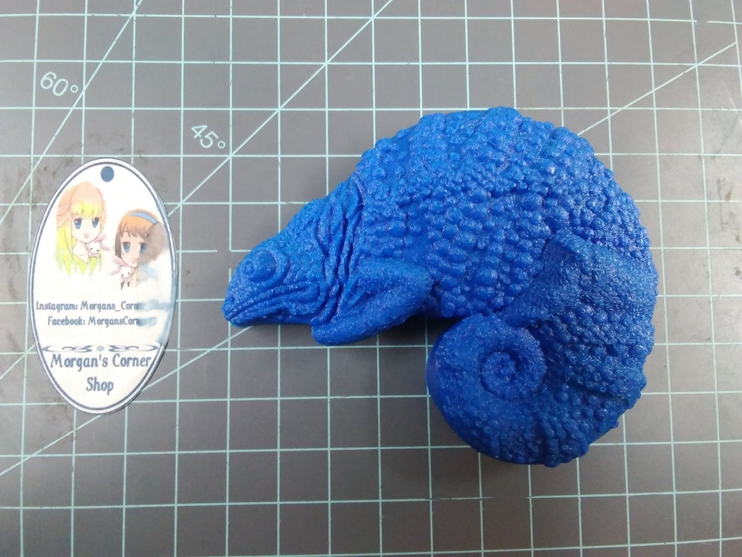 Chameleon Plastic Mold or Silicone mold, bath bomb mold, soap mold, lizard mold, resin mold, reptile mold, animal mold, 3d mold, wax mold