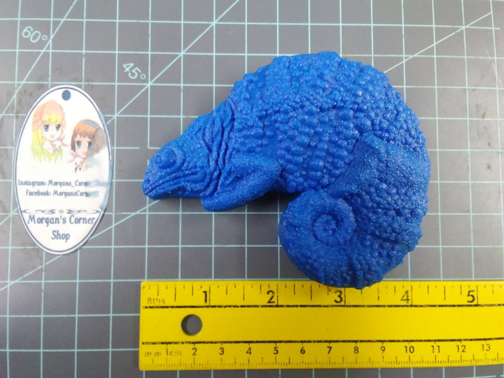 Chameleon Plastic Mold or Silicone mold, bath bomb mold, soap mold, lizard mold, resin mold, reptile mold, animal mold, 3d mold, wax mold