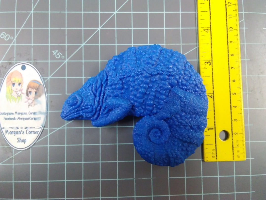 Chameleon Plastic Mold or Silicone mold, bath bomb mold, soap mold, lizard mold, resin mold, reptile mold, animal mold, 3d mold, wax mold