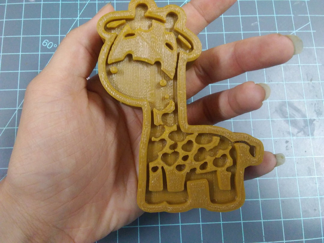 Baby Giraffe Plastic Mold or Silicone mold, bath bomb mold, soap mold, giraffe mold, resin mold, baby mold, chocolate mold, africa mold