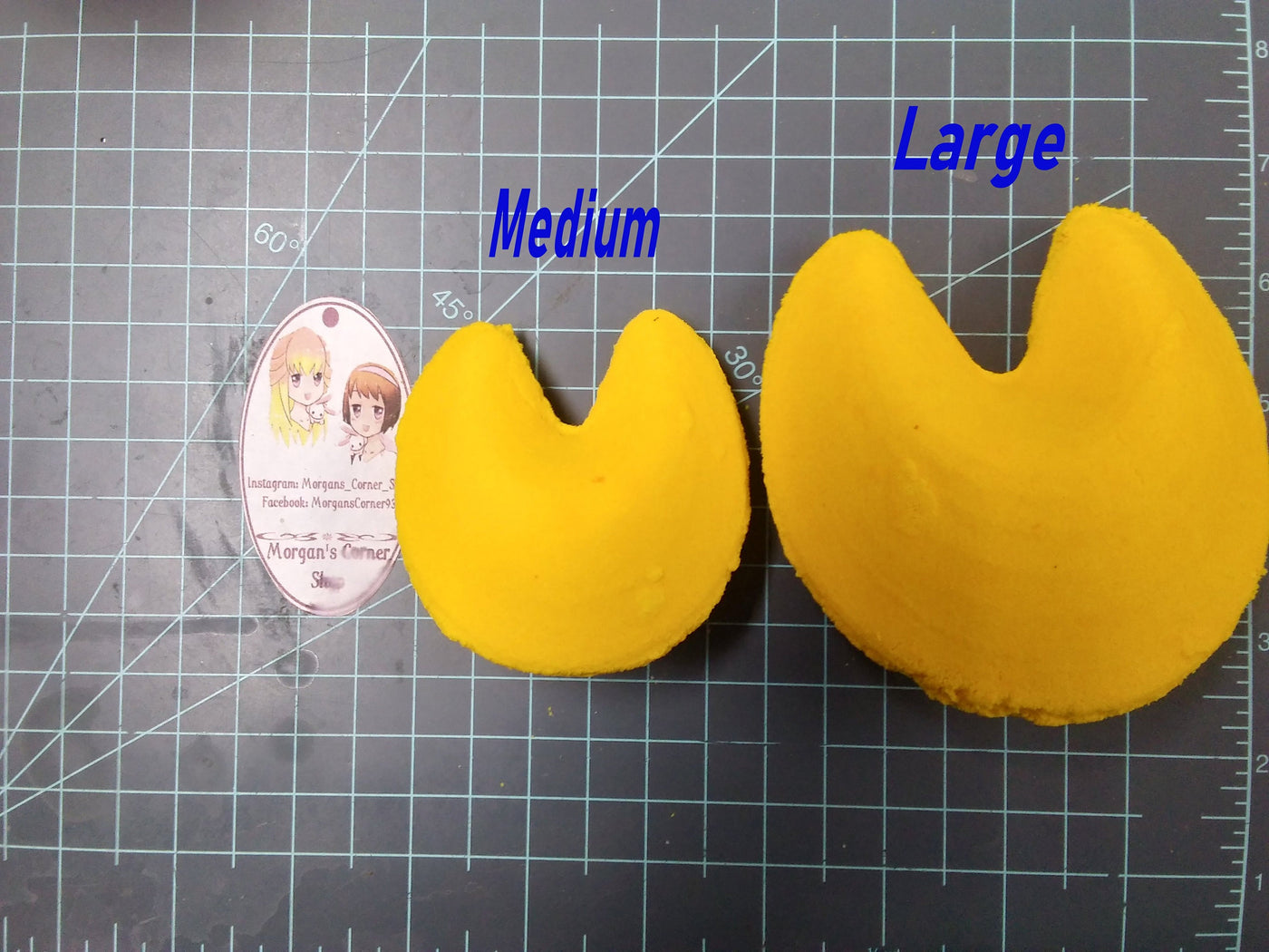 Fortune Cookie 2-part Plastic Mold, bath bomb mold, soap mold, cookie mold, resin mold, fortune mold, china mold, chocolate mold, candy mold