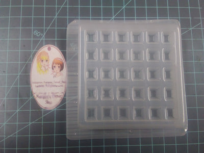 Square Waffle Plastic Mold or Silicone mold, bath bomb mold, soap mold, waffle mold, resin mold, candy mold, chocolate mold, food mold, wax