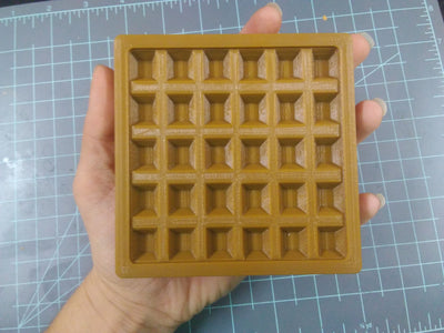 Square Waffle Plastic Mold or Silicone mold, bath bomb mold, soap mold, waffle mold, resin mold, candy mold, chocolate mold, food mold, wax