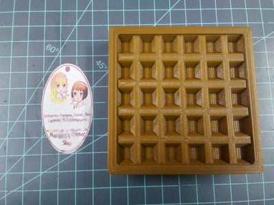 Square Waffle Plastic Mold or Silicone mold, bath bomb mold, soap mold, waffle mold, resin mold, candy mold, chocolate mold, food mold, wax