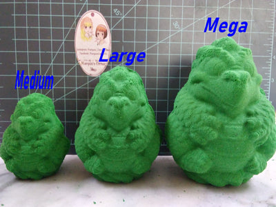 3D Fat Baby Dino Plastic Mold, 2 part mold, bath bomb mold, soap mold, full body dinosaur mold, resin mold, cute mold, 3d mold, baby dragon