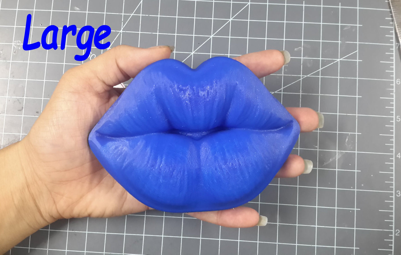 Puckered Lip Lips Plastic Mold or Silicone mold, bath bomb mold, soap mold, lip mold, resin mold, candy mold, chocolate mold, kiss, love