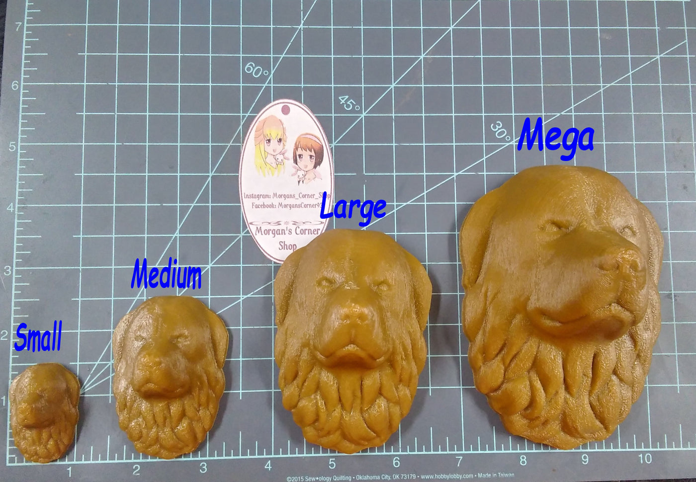 Great Pyrenees Plastic Mold or Silicone mold, bath bomb mold, soap mold, dog mold, resin mold, candy mold, chocolate mold, newfoundland mold