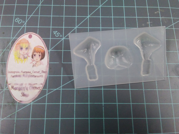 Mini Puppy Nose &amp; Ears Plastic Mold, dog nose mold, bath bomb decoration mold, soap mold, dog ear mold, resin mold, ear mold, nose mold, dog
