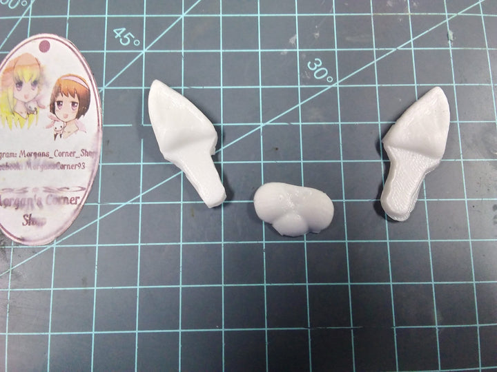 Mini Kitty Nose &amp; Ears Plastic Mold, cat nose mold, bath bomb decoration mold, soap mold, cat ear mold, resin mold, ear mold, nose mold, cat
