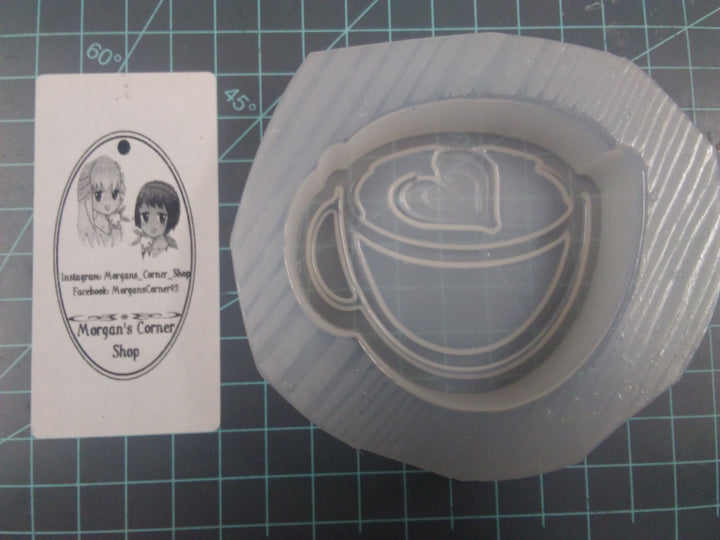 Coffee Cup Plastic Mold or Silicone mold, bath bomb mold, soap mold, cup mold, resin mold, candy mold, chocolate mold, coffee mold, latte