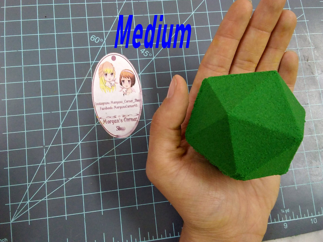 Icosahedron Plastic Mold, dice mold, bath bomb mold, soap mold, 2 part mold, d20 mold, nerd mold, geeky mold, geek mold, gamer mold,d20 dice