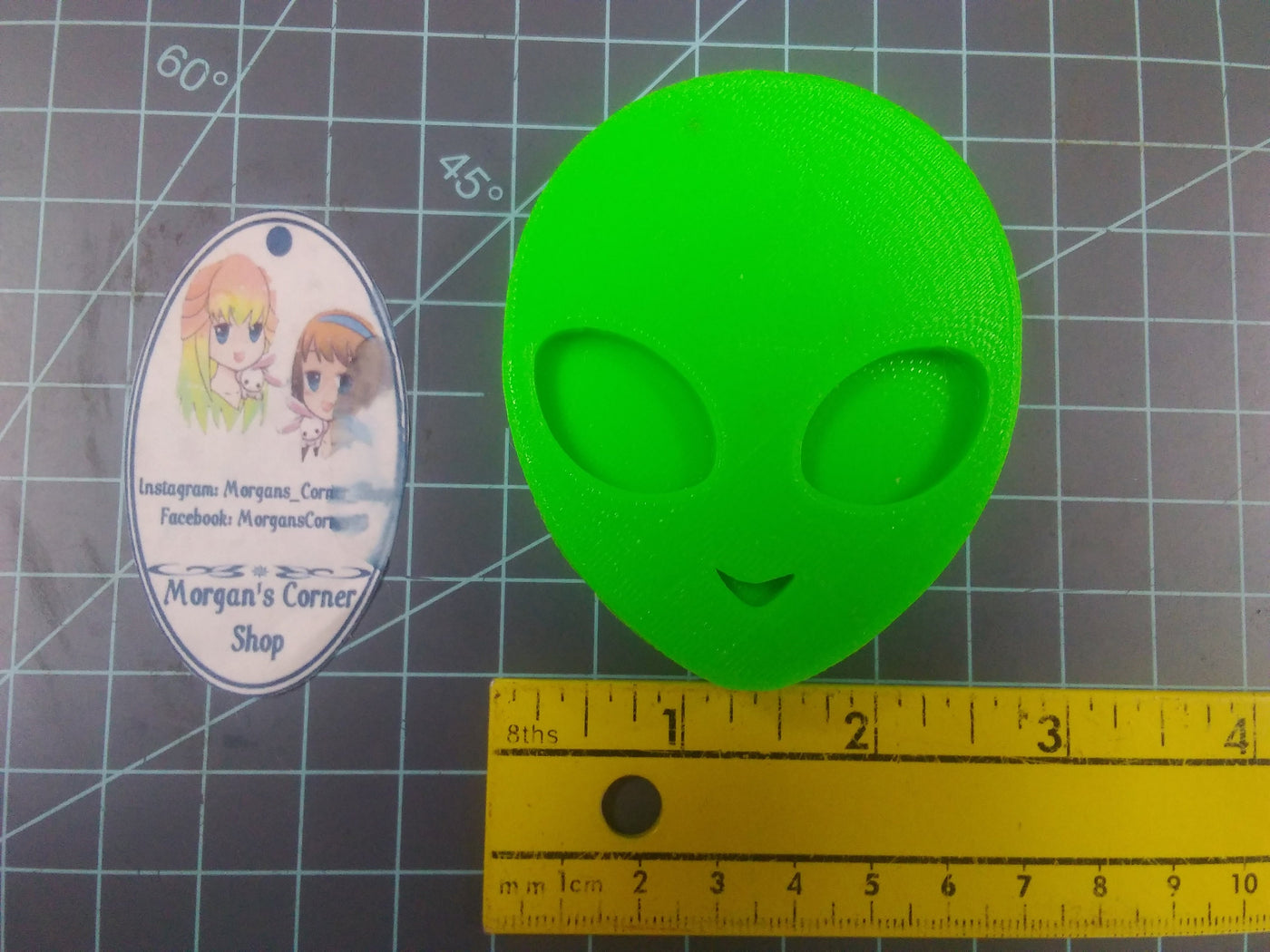 Alien Head Plastic Mold or Silicone mold, bath bomb mold, soap mold, alien mold, resin mold, candy mold, chocolate mold, ufo mold, wax mold