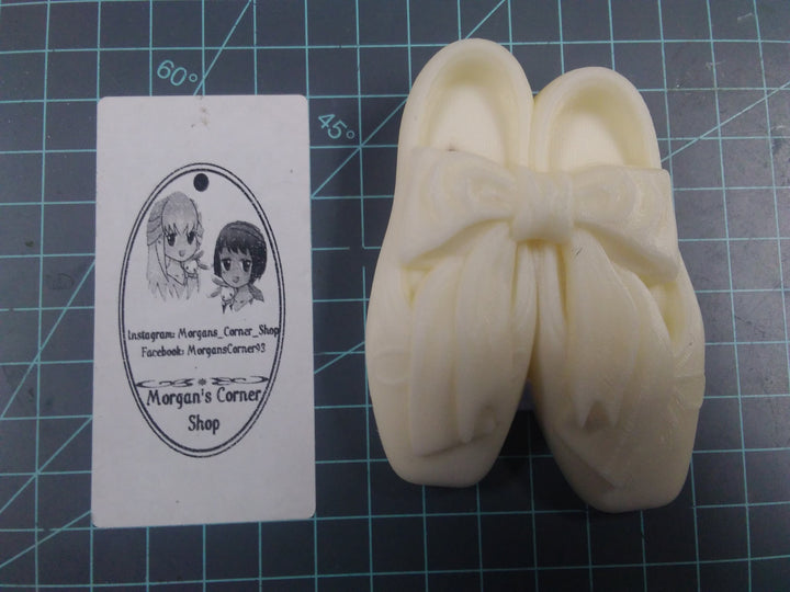 Ballet Slippers Plastic Mold or Silicone mold, bath bomb mold, soap mold, ballet shoe mold, resin mold, dance mold, chocolate mold, shoe