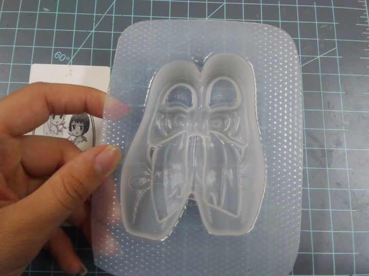 Ballet Slippers Plastic Mold or Silicone mold, bath bomb mold, soap mold, ballet shoe mold, resin mold, dance mold, chocolate mold, shoe