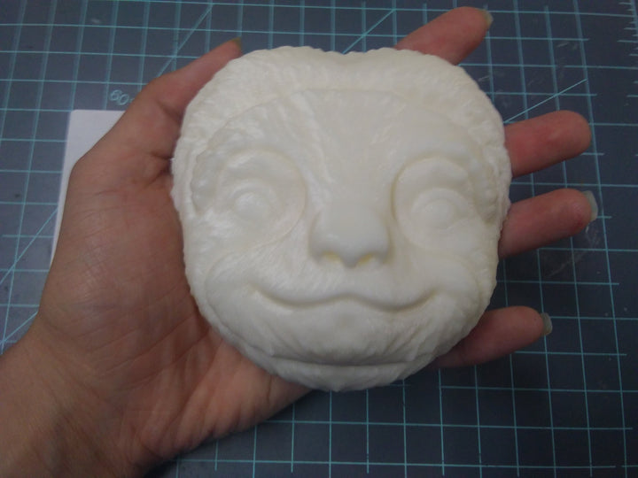 Sloth Face Plastic Mold or Silicone mold, bath bomb mold, soap mold, sloth mold, resin mold, animal mold, chocolate mold, zoo, baby sloth