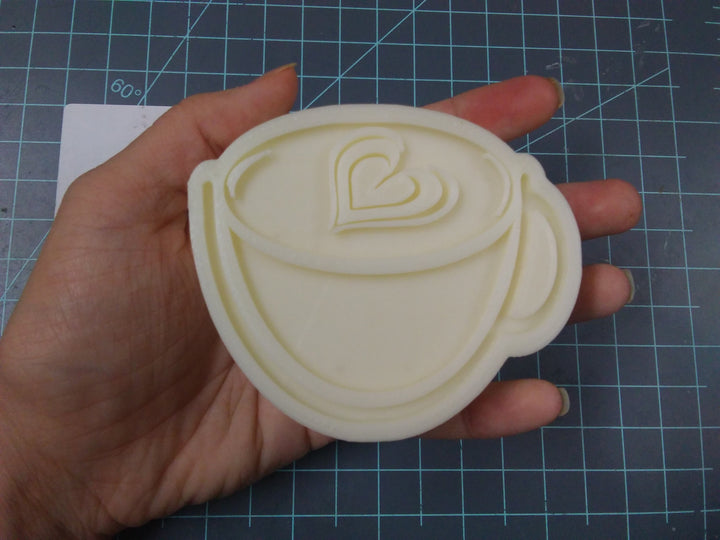 Coffee Cup Plastic Mold or Silicone mold, bath bomb mold, soap mold, cup mold, resin mold, candy mold, chocolate mold, coffee mold, latte