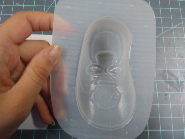 Baby Shoe Plastic Mold or Silicone mold, bath bomb mold, soap mold, baby bootie mold, resin mold, candy mold, chocolate mold, shoe mold