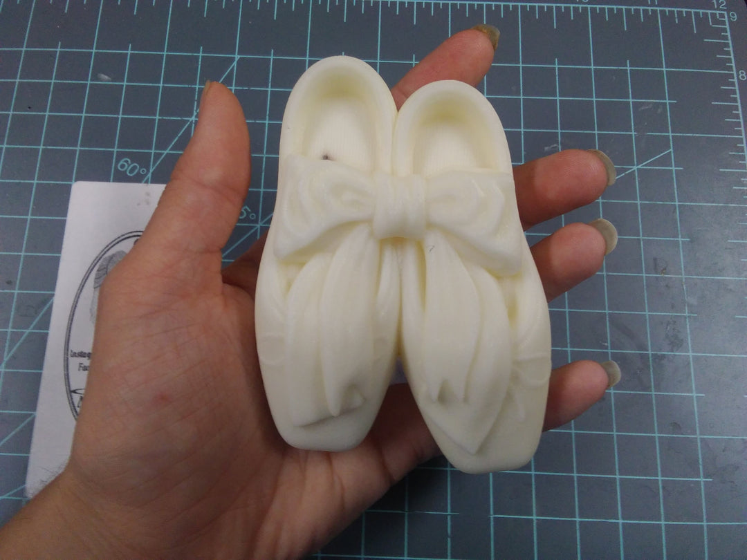 Ballet Slippers Plastic Mold or Silicone mold, bath bomb mold, soap mold, ballet shoe mold, resin mold, dance mold, chocolate mold, shoe