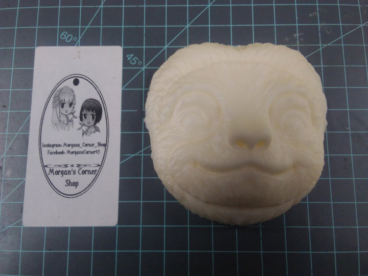 Sloth Face Plastic Mold or Silicone mold, bath bomb mold, soap mold, sloth mold, resin mold, animal mold, chocolate mold, zoo, baby sloth