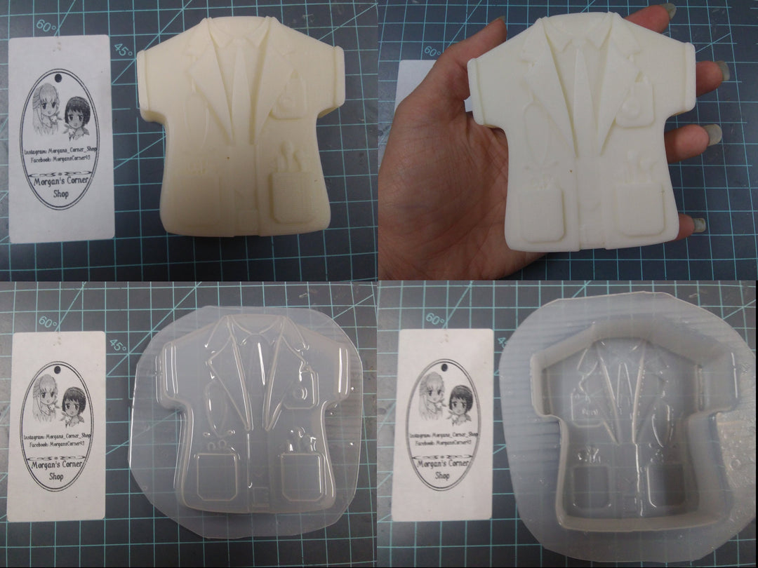 Career Uniforms Plastic Mold, bath bomb mold, soap mold, uniform mold, resin mold, doctor mold, fireman mold, policeman, soldier, pilot