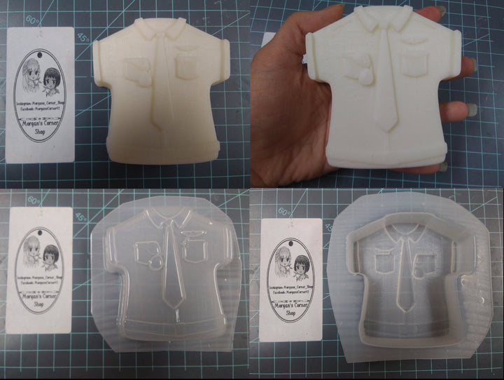 Career Uniforms Plastic Mold, bath bomb mold, soap mold, uniform mold, resin mold, doctor mold, fireman mold, policeman, soldier, pilot