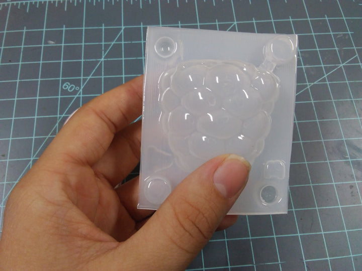 3D Raspberry 2-part Plastic Mold, bath bomb mold, soap mold, fruit mold, resin mold, raspberry mold, chocolate mold, berry mold, food mold
