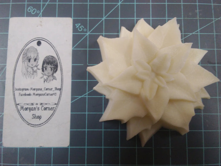 Poinsettia Plastic Mold or Silicone mold, bath bomb mold, soap mold, flower mold, resin mold, poinsettia flower, chocolate mold, 3d Flower