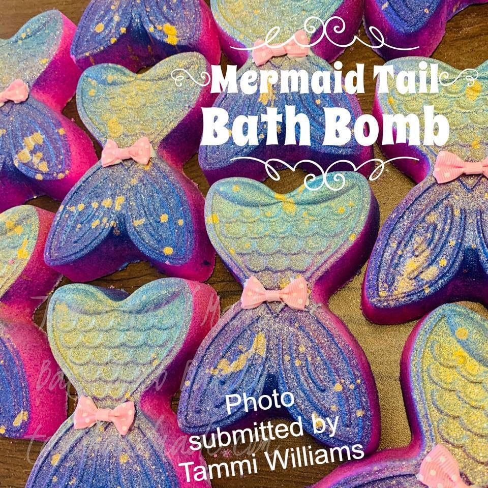 Simple Mermaid Tail Plastic Mold or Silicone mold, bath bomb mold, soap mold, mermaid mold, resin mold, tail mold, mermaid tail mold, mould