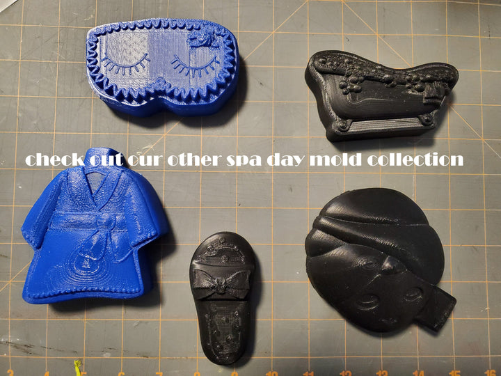 Claw Foot Tub Plastic Mold or Silicone mold, bath bomb mold, soap mold, spa mold, resin mold, bath tub mold, chocolate mold, bubble bath