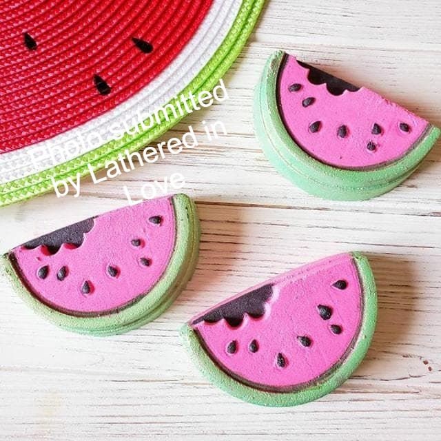 Watermelon Plastic Mold or Silicone mold, bath bomb mold, soap mold, vegetable mold, resin mold, fruit mold, food mold Chocolate mold, candy