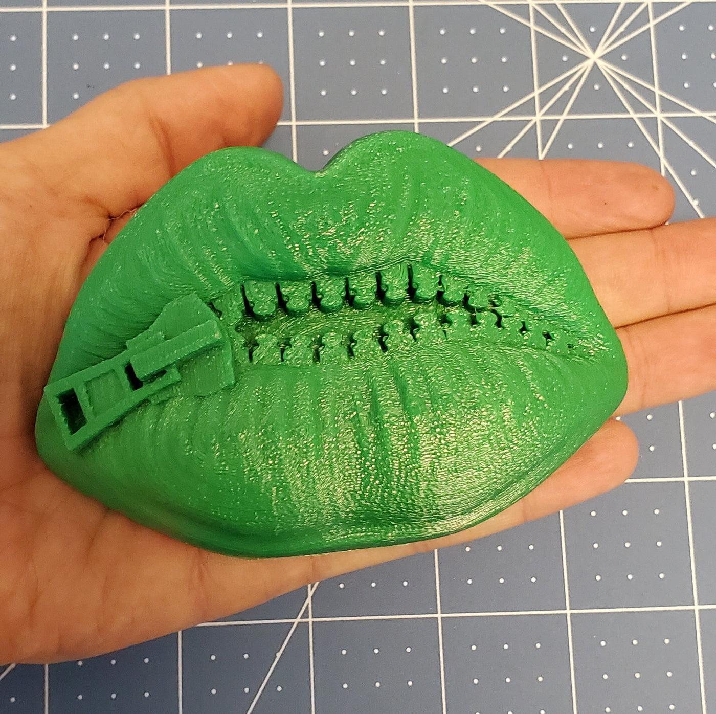 Zip your Lips Plastic or Silicone mold, bath bomb mold, soap mold, lip mold, resin mold, candy mold, lips are sealed mold, zipper lips mold